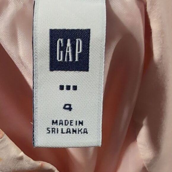 GAP Cream and Orange A-Line Skirt Knee-Length Casual - Picture 4 of 5